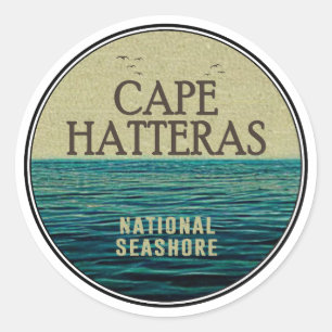 Cape Hatteras National Seashore Ocean Birds Classic Round Sticker