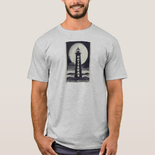 Cape Hatteras North Carolina Lighthouse Moon T-Shirt
