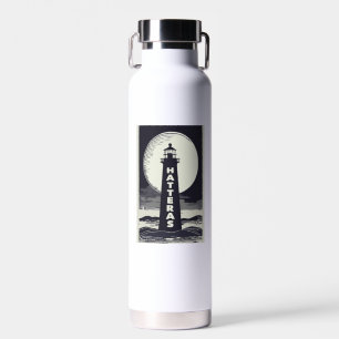Cape Hatteras North Carolina Lighthouse Moon Water Bottle