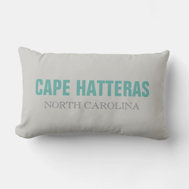 Cape Hatteras North Carolina State Throw Pillow (Front)