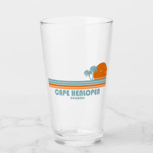 Cape Henlopen Delaware Sun Palm Trees Glass