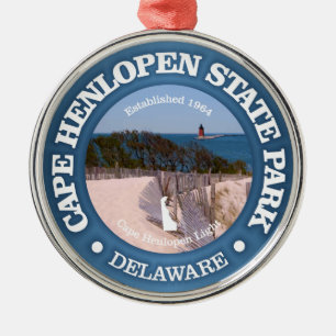 Cape Henlopen SP Metal Ornament