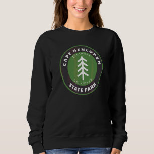Cape Henlopen State Park Delaware De Tree Badge Va Sweatshirt