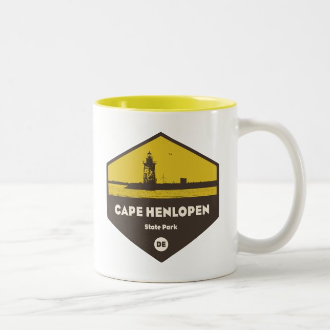 Cape Henlopen State Park Two-Tone Coffee Mug (Right)