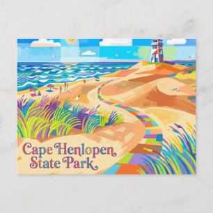 Cape Henlopen State Park USA Postcard