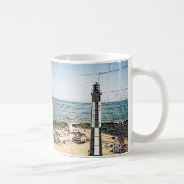 Cape Henry Light in Chalk Coffee Mug (Right)