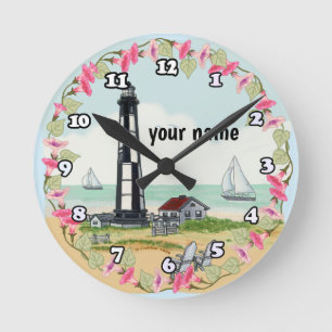 Cape Henry Lighthouse Round Clock