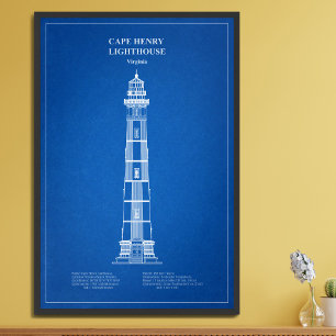 Cape Henry Lighthouse - Virginia – AD Photo Print