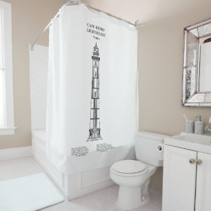 Cape Henry Lighthouse - Virginia - BD Shower Curtain