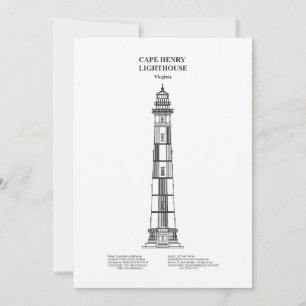 Cape Henry Lighthouse - Virginia - BD Thank You Card