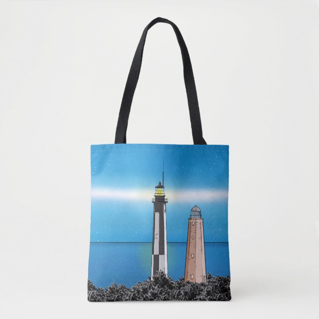 Cape Henry Lighthouse  Virginia  Chesapeake Bay Tote Bag (Front)