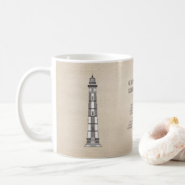 Cape Henry Lighthouse - Virginia - SBD Coffee Mug (With Donut)