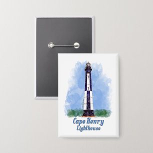 Cape Henry Lighthouse Watercolor - Virginia