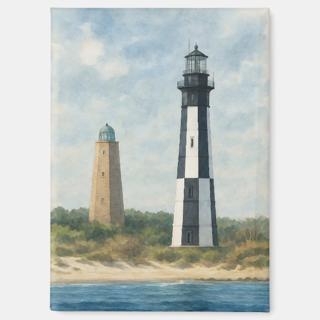 Cape Henry Lighthouses Magnet (Front)