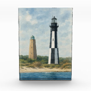 Cape Henry Lighthouses Photo Block