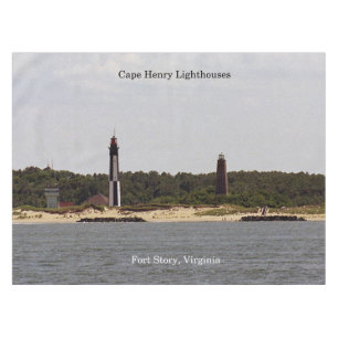 Cape Henry Lighthouses table cloth