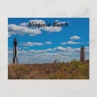 Cape Henry Lighthouses - Virginia Beach Postcard