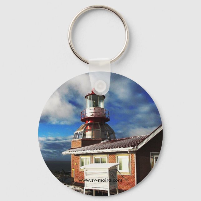 Cape Horn Lighthouse, Chile (Larger image) Key Ring (Front)