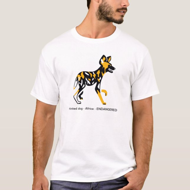 Cape hunting dog -Painted dog - Animal graphic T-Shirt (Front)