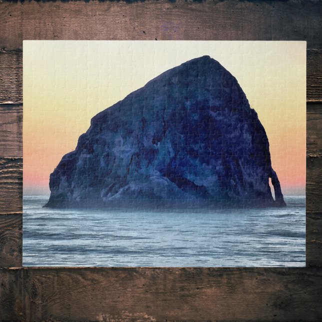 Cape Kiwanda Haystack Rock at Sunset in Oregon Jigsaw Puzzle (Creator Uploaded)