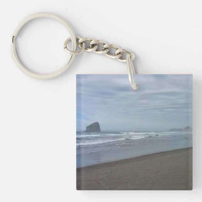 Cape Kiwanda, OR Key Ring (Front)