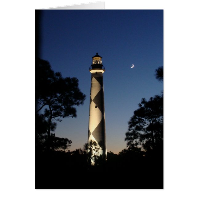 Cape Lookout Lighthouse Blank Card (Front)