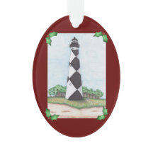 Cape Lookout Lighthouse Christmas Ornament