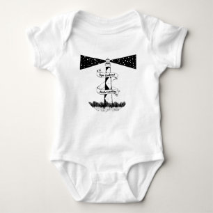 Cape Lookout Lighthouse North Carolina Baby Bodysuit