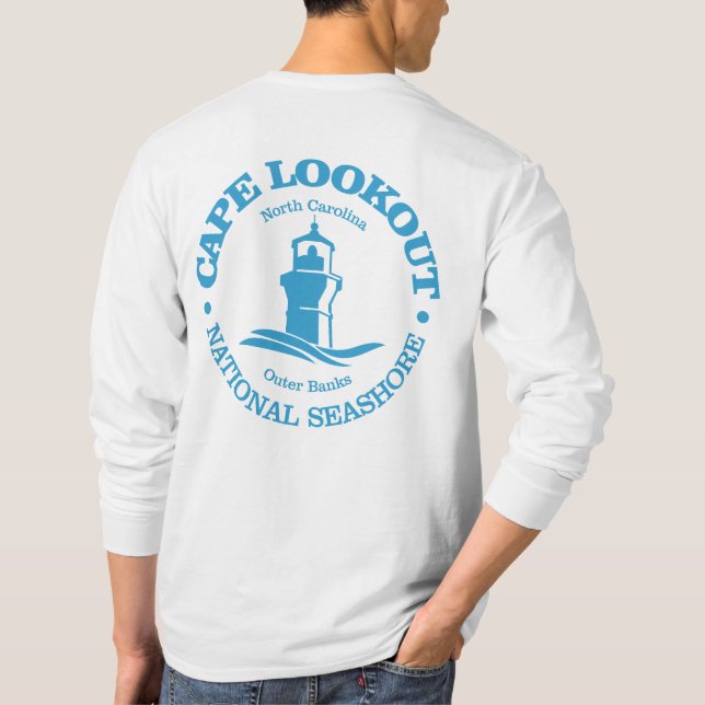 Cape Lookout (lighthouse) T-Shirt (Back)