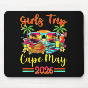 Cape May Beach NJ Summer Vibes Sunset Women Girls Mouse Pad