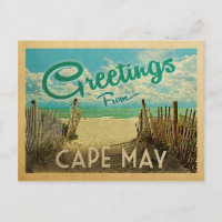 Cape May Beach Vintage Travel