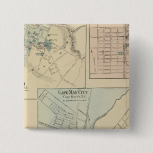 Cape May City, Salem, Vineland, Millville 15 Cm Square Badge