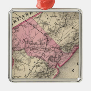 Cape May County, NJ Metal Ornament