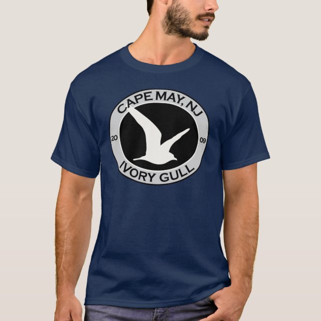 Cape May Ivory Gull T-Shirt (Front)
