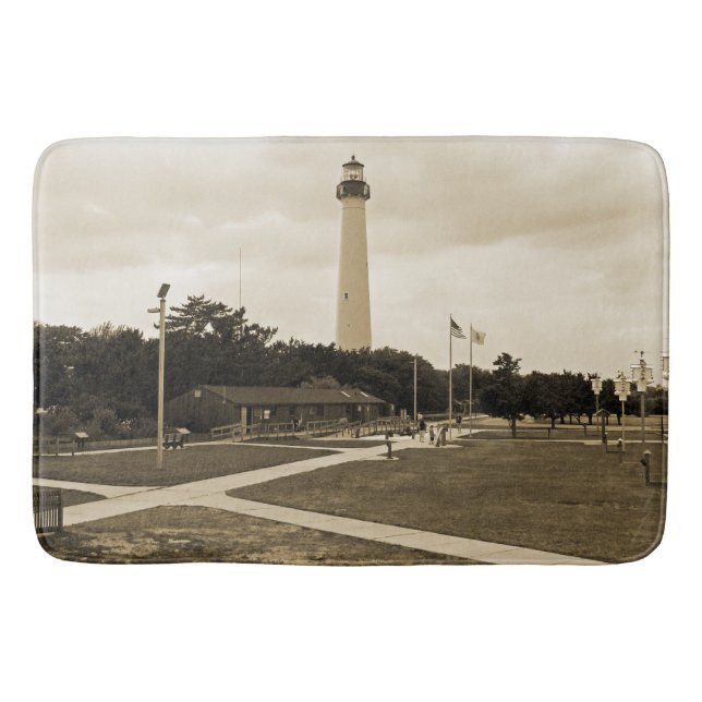 Cape May Lighthouse Bath Mat (Front)
