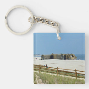 Cape May Lighthouse & Bunker Key Ring