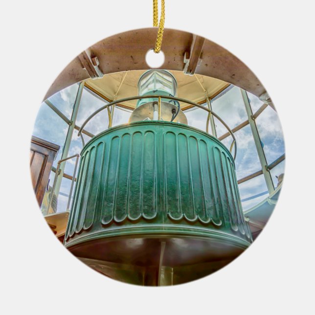 Cape May Lighthouse Ceramic Ornament (Front)