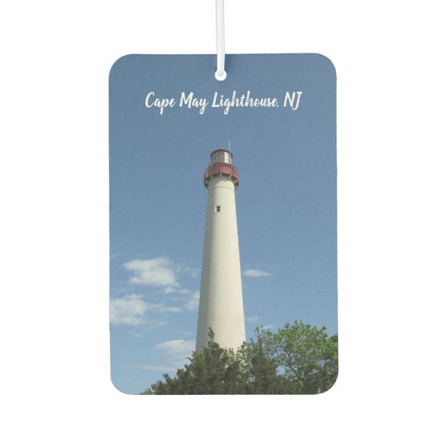 Cape May Lighthouse Coastal Car Air Freshener (Front)