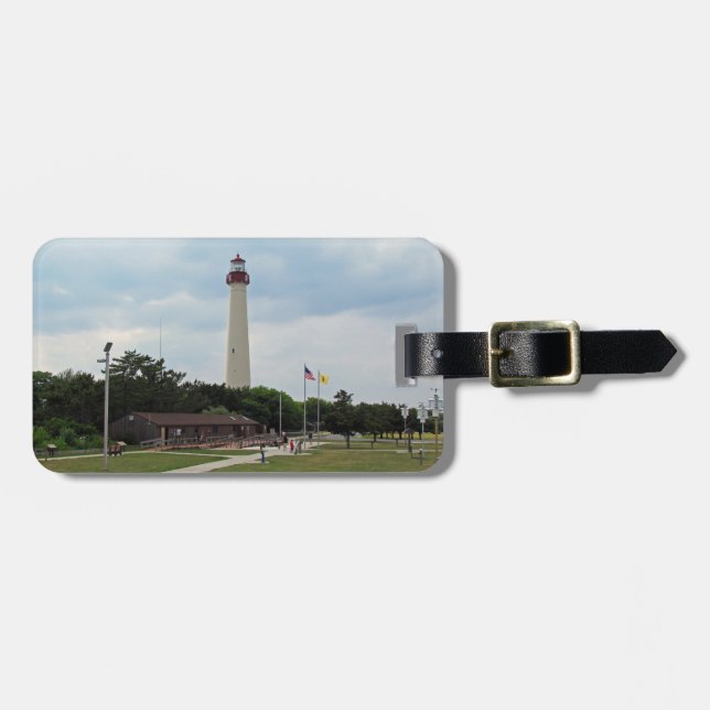 Cape May Lighthouse Luggage Tag (Front Horizontal)
