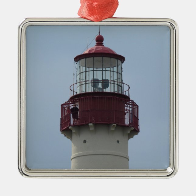 Cape May, Lighthouse Metal Ornament (Front)