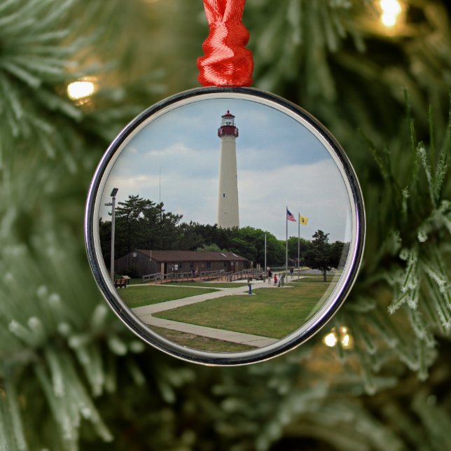 Cape May Lighthouse Metal Tree Decoration (Tree)
