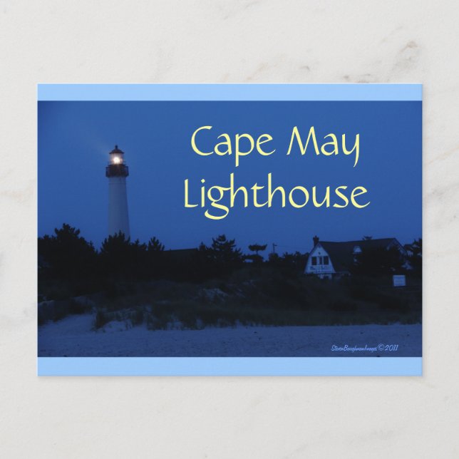 Cape May Lighthouse postcard (Front)