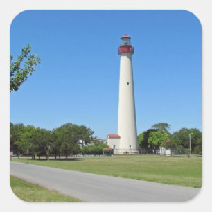 Cape May Lighthouse Square Sticker