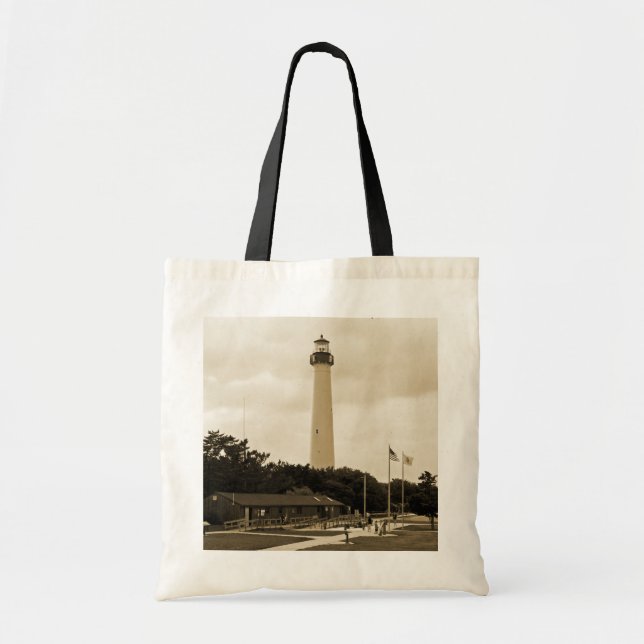Cape May Lighthouse Tote Bag (Front)