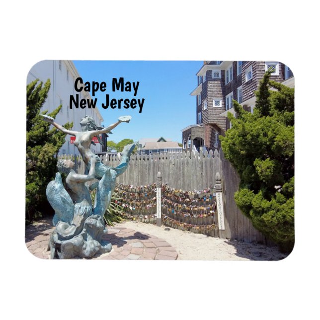 Cape May Love Locks Magnet (Horizontal)