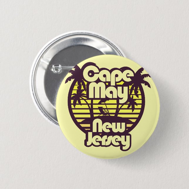 Cape May,New Jersey 6 Cm Round Badge (Front & Back)