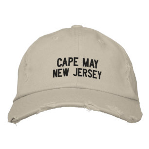 Cape May, New Jersey Embroidered Cap