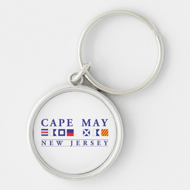 Cape May New Jersey Key Ring (Front)