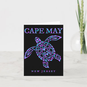 Cape May New Jersey NJ Sea Turtle Beach Vacation Card