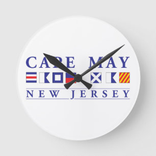 Cape May New Jersey Round Clock